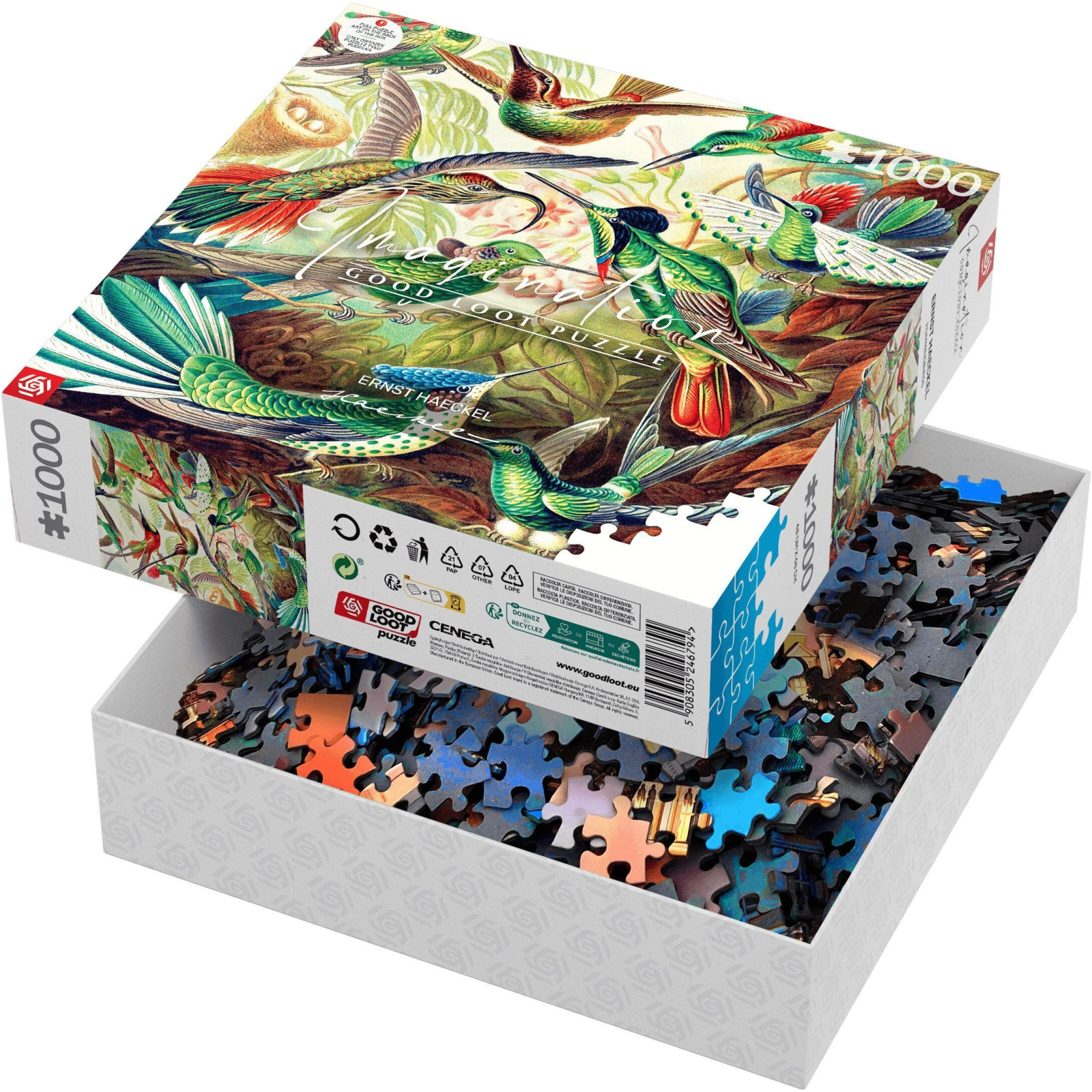 Пазл GoodLoot Imagination: Ernst Haeckel Hummingbirds/Kolibry 1000 элементов (5908305246794) изображение 8