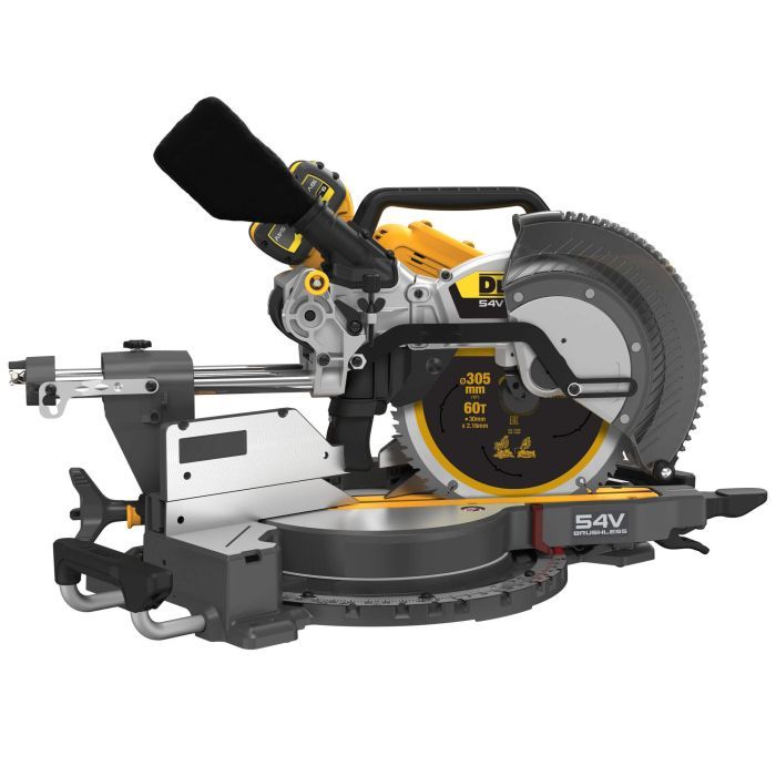 Торцовочная пила DeWALT 54В XR Li-lon 2x3Ah, 305x30 мм, 3800 об/мин, XPS, 23.2 кг (DCS781X2) изображение 3