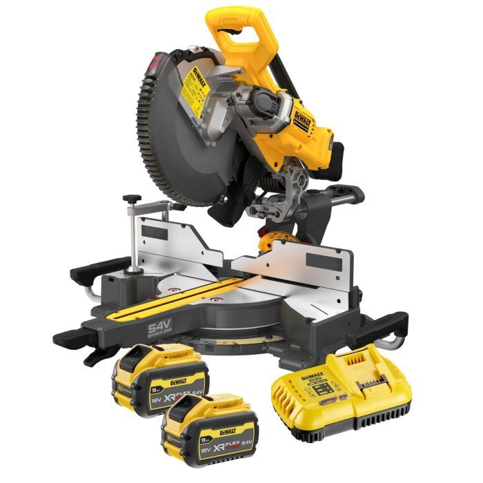 Торцовочная пила DeWALT 54В XR Li-lon 2x3Ah, 305x30 мм, 3800 об/мин, XPS, 23.2 кг (DCS781X2) изображение 8