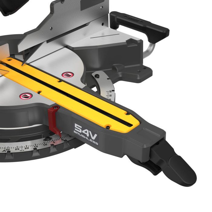 Торцовочная пила DeWALT 54В XR Li-lon 2x3Ah, 305x30 мм, 3800 об/мин, XPS, 23.2 кг (DCS781X2) изображение 9