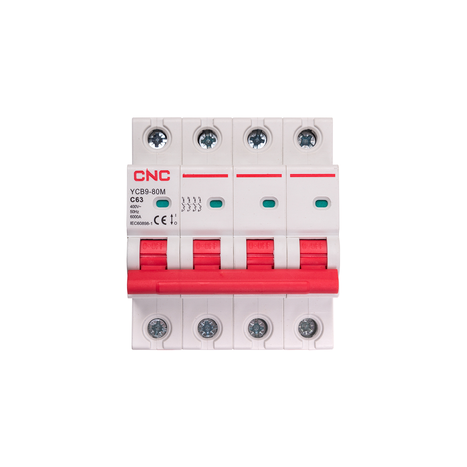 Автоматический выключатель CNC YCB9-80M 4P C63 6ka (NV821655)