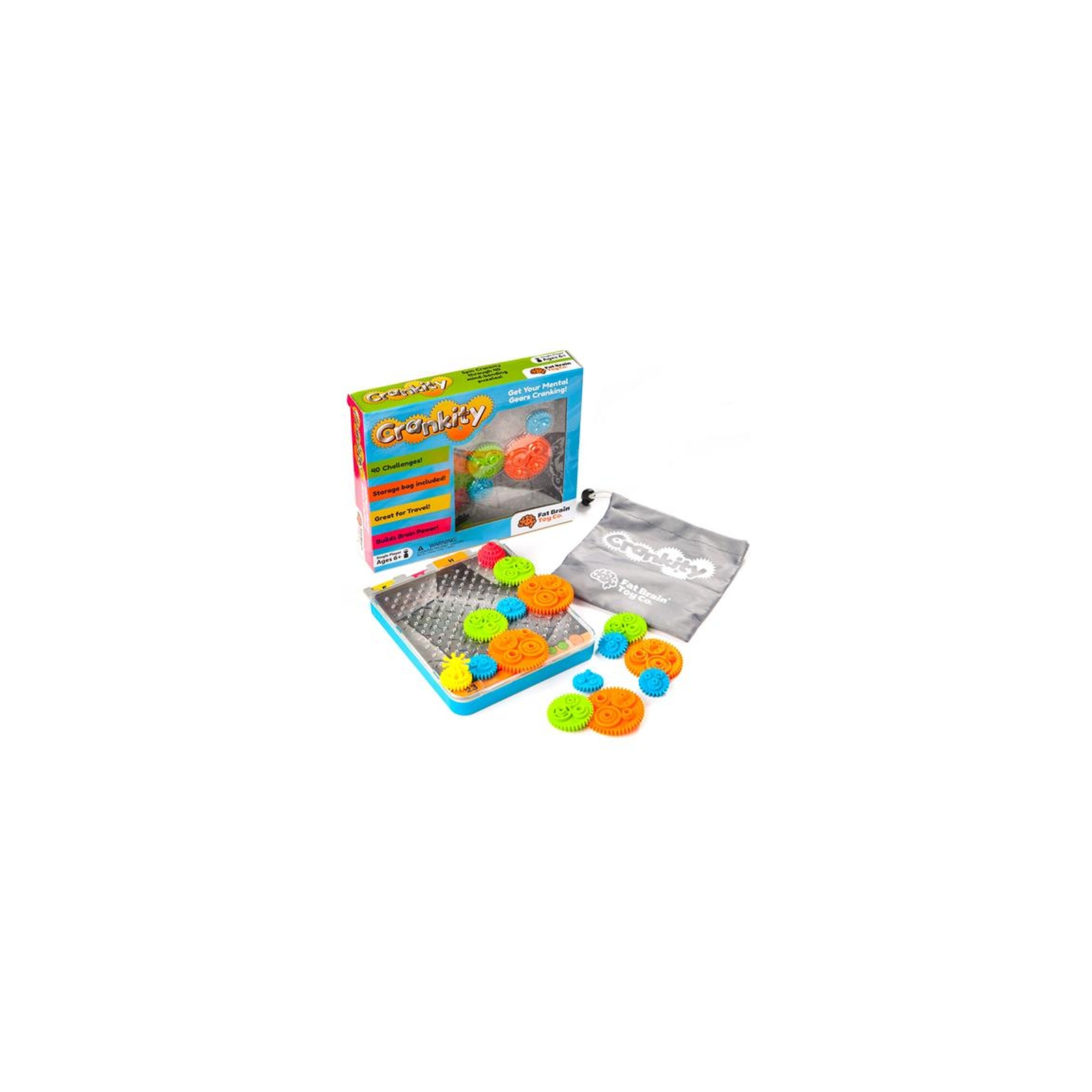 Розвиваюча іграшка Fat Brain Toys Crankity Різнокольорові шестерні (FA140-1) зображення 3