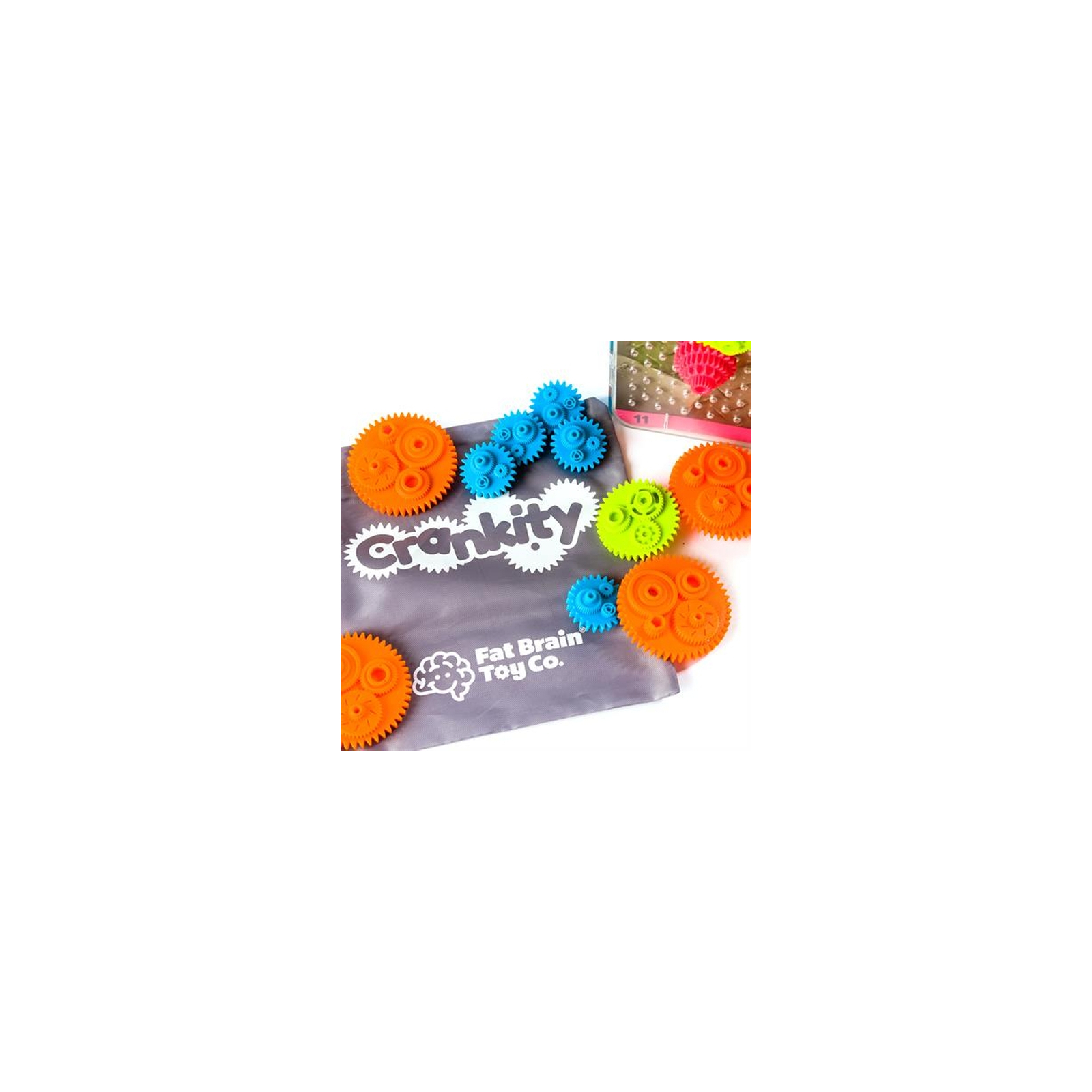 Развивающая игрушка Fat Brain Toys Crankity Разноцветные шестерни (FA140-1) изображение 6
