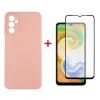 Чехол для мобильного телефона Dengos Samsung Galaxy A04s Case + Glass (Pink) (DG-KM-77)