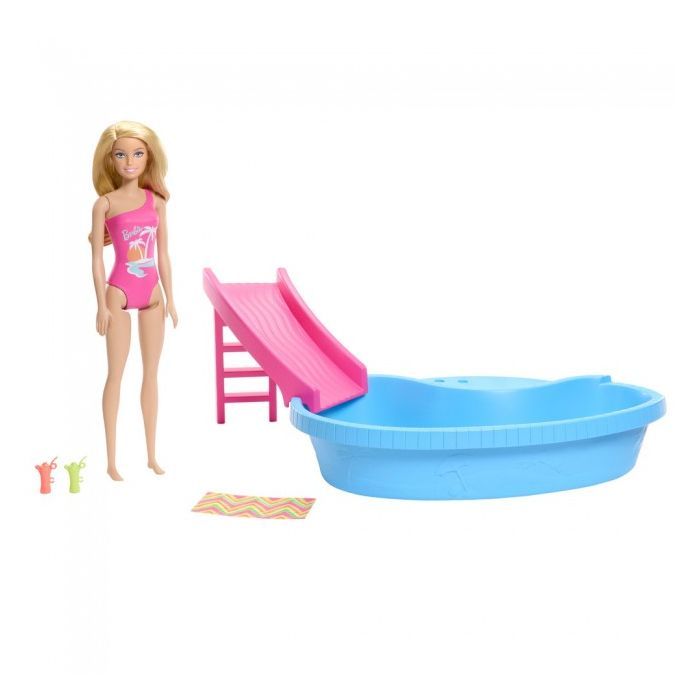 Кукла Barbie Развлечения у бассейна (HRJ74) изображение 2