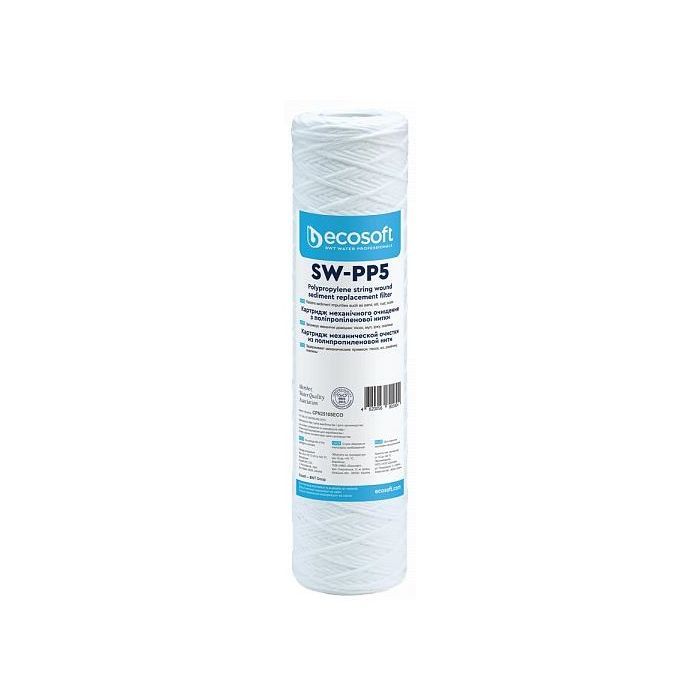 Картридж для фільтра глечика Ecosoft Картридж з поліпропіленової нитки Ecosoft 2.5х10", 5мкм (CPN25105ECO)