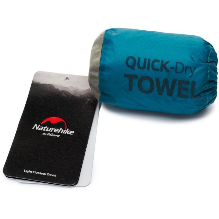 Туристическое полотенце Naturehike MJ01 Ultralight NH19Y001-J 80 см х 40 см смарагдовий (6927595735824) изображение 4