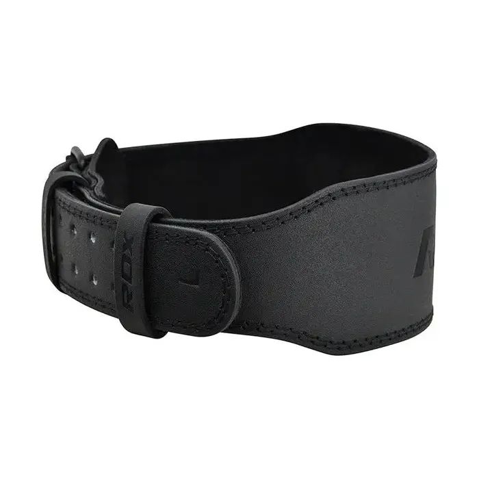 Атлетический пояс RDX 4 шкіряний Full Black XL (WBS-4FB-XL) изображение 2