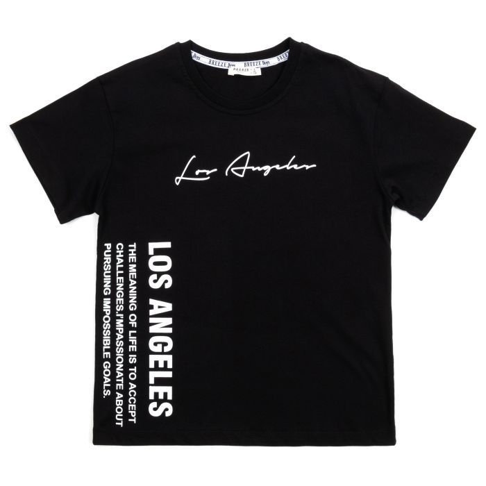 Футболка дитяча Breeze LOS ANGELES (20505-146B-black)