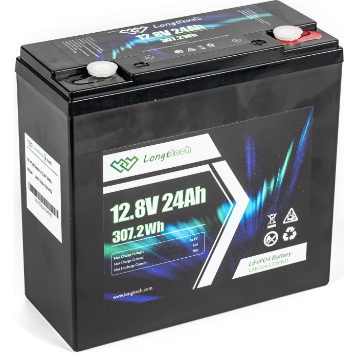 Батарея LiFePo4 Longttech LiFePO4 12.8V - 24Ah (LAR1224-LT20-R32) изображение 5
