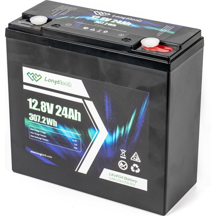 Батарея LiFePo4 Longttech LiFePO4 12.8V - 24Ah (LAR1224-LT20-R32) изображение 6