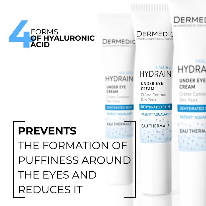 Крем для кожи вокруг глаз Dermedic Hydrain 3 Hialuro Under-Eye Cream 15 мл (5906739783175) изображение 4