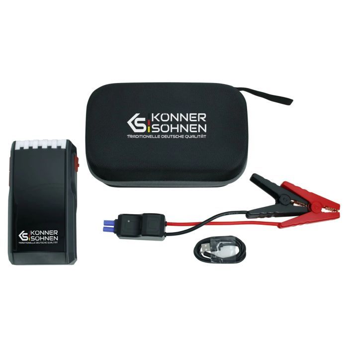 Пуско зарядний пристрій Konner&Sohnen портативний KS JS-1400, 18000mAh, струм 700А/пік 1400А, 0.95кг (KSJS-1400) зображення 4