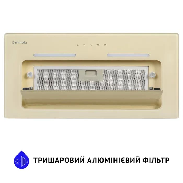 Витяжка кухонна Minola HBI 6873 WH GLASS 1200 LED Line зображення 4