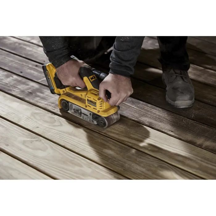 Шліфувальна машина DeWALT XR Li-Ion 18 В, 198-320 м/хв, стрічка 75х533 мм (без АКБ та ЗП) (DCW220N) зображення 10