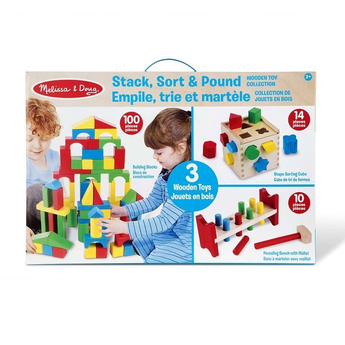 Развивающая игрушка Melissa&Doug МЕГА-набор Кубики/Сортер/Стучалка (MD93685) изображение 6