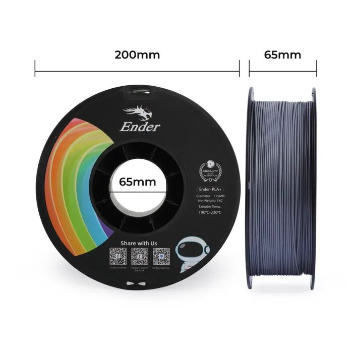 Пластик для 3D-принтера Creality PLA+ 1кг, 1.75мм, orange (3301010307) изображение 7