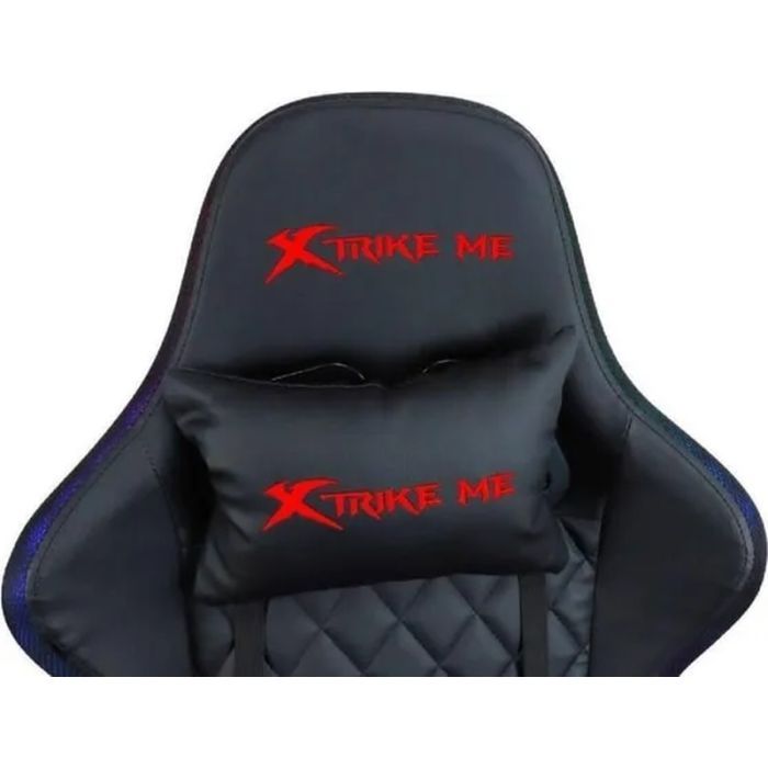 Кресло игровое Xtrike ME Advanced Gaming Chair GC-907 RGB Black/Red (GC-907) изображение 6