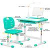 Парта со стулом Evo-kids (стол+стул+полка+лампа) Green (Evo-17 Z Ergo) изображение 2