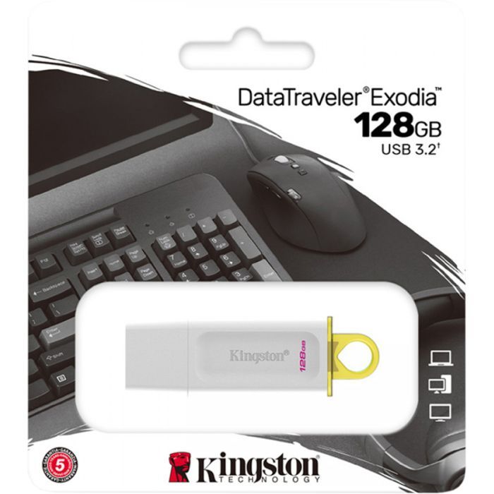 USB флеш накопитель Kingston 64GB DataTraveler Exodia Red USB 3.2 Gen 1 (KC-U2G64-7GR) изображение 3