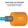 Кабель мультимедійний HDMI to HDMI 2.0m v2.1 High Speed Ethernet Belkin (AV10175BT2MBKV2) зображення 5