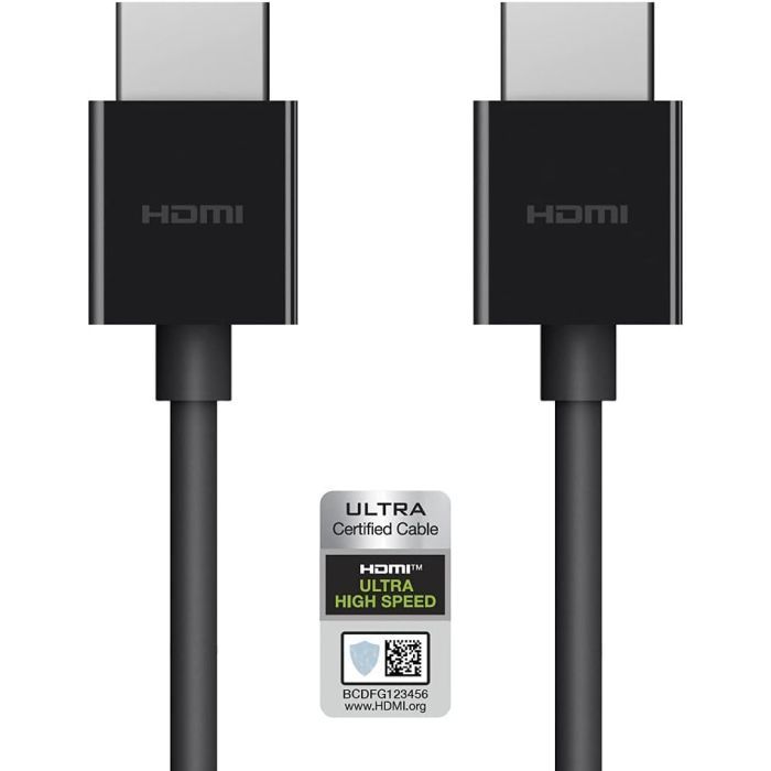 Кабель мультимедійний HDMI to HDMI 2.0m v2.1 High Speed Ethernet Belkin (AV10175BT2MBKV2) зображення 9