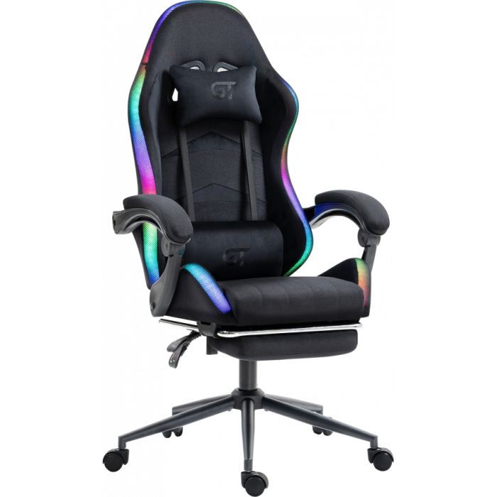 Кресло игровое GT Racer X-2325 Fabric Black LED (X-2325 Fabric Black L)