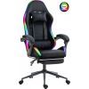 Кресло игровое GT Racer X-2325 Fabric Black LED (X-2325 Fabric Black L) изображение 2