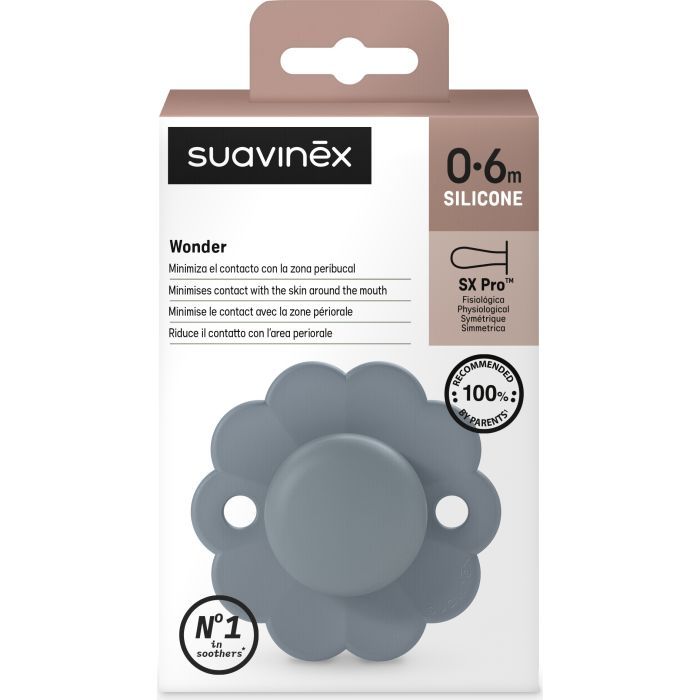 Пустушка Suavinex Wonder фізіологічна, 0-6 міс. світло-рожева (308377) зображення 3