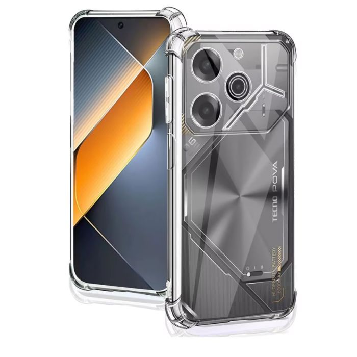 Чохол до мобільного телефона BeCover Anti-Shock Tecno POVA 6 (LI7) Clear (712784) зображення 2