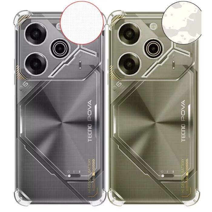 Чохол до мобільного телефона BeCover Anti-Shock Tecno POVA 6 (LI7) Clear (712784) зображення 4