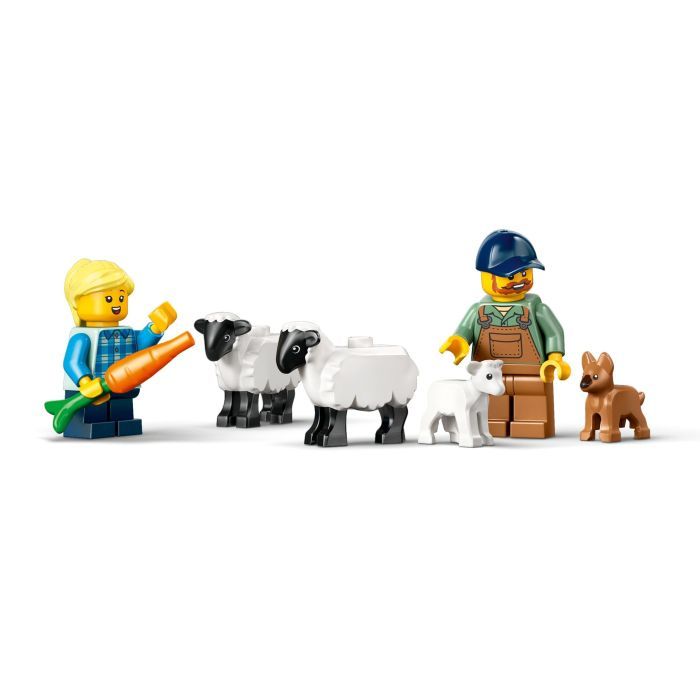 Конструктор LEGO City Червоний фермерський трактор із причепом і вівцями (60461) зображення 6