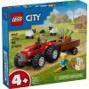 Конструктор LEGO City Червоний фермерський трактор із причепом і вівцями (60461)