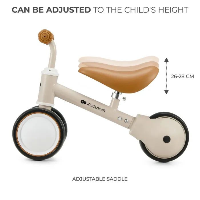 Беговел Kinderkraft Cutie Light Beige (KRCUTI00BEG0000) (5902533925384) изображение 7