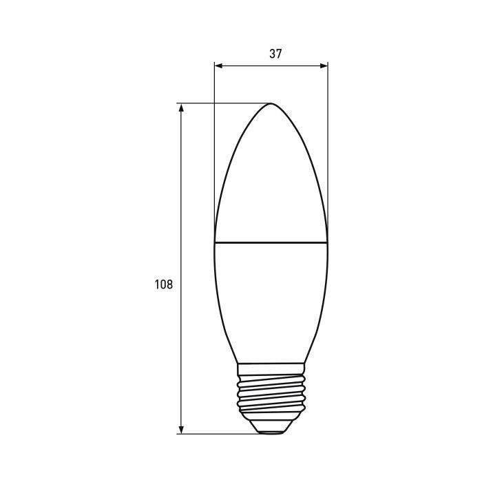 Лампочка Eurolamp LED Лампа EUROLAMP ECO серия "P" CL 10W 900 lm E14 3000K (LED-CL-10143(P)) зображення 3