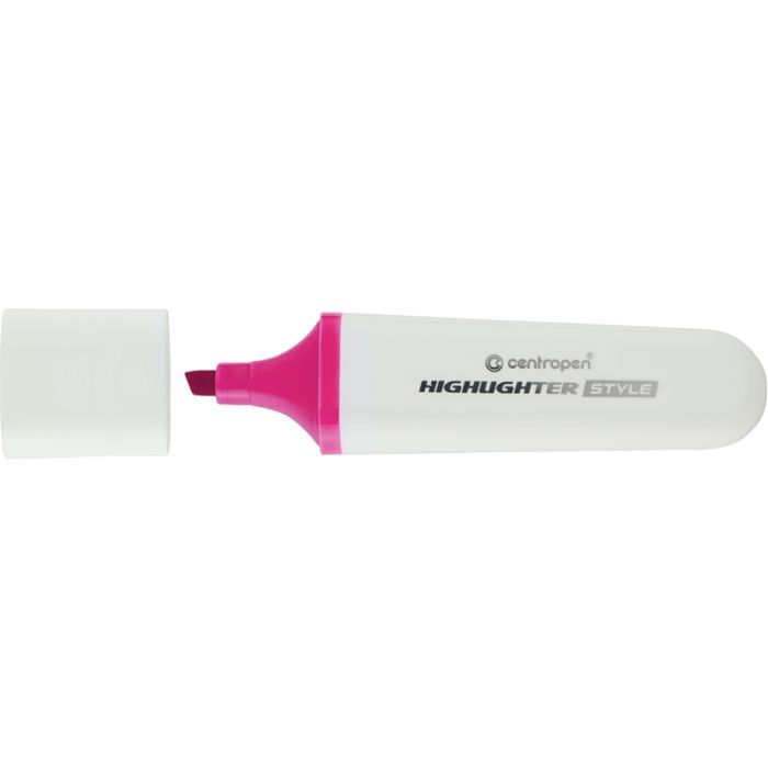 Маркер Centropen текстовый Highlighter Style 1-4,6 мм клин. розовый (6252/53)