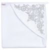 Крижма дитяча Pedaliza зі срібною вишивкою (291-white)