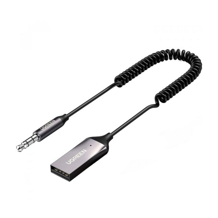 FM модулятор Ugreen Bluetooth 5.0 Aux with mic CM309 UGREEN Black (70601) зображення 2