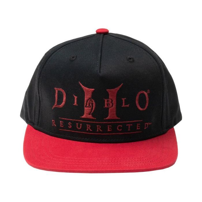 Кепка Jinx Diablo II Resurrected - Hell to Pay Snap, Black/Red (JINX-12120) изображение 2