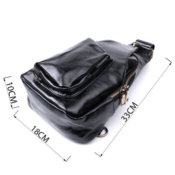 Сумка Vintage Женская из экокожи Черная (22776) изображение 3