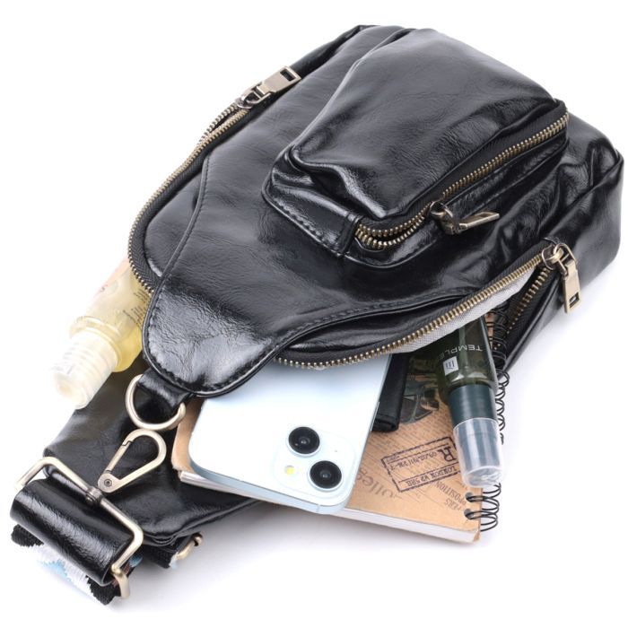 Сумка Vintage Женская из экокожи Черная (22776) изображение 7