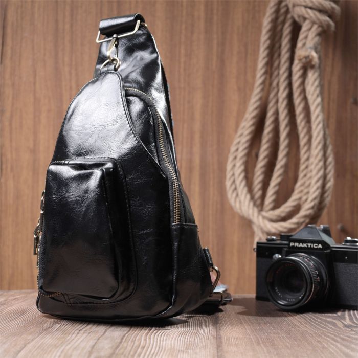 Сумка Vintage Женская из экокожи Черная (22776) изображение 8