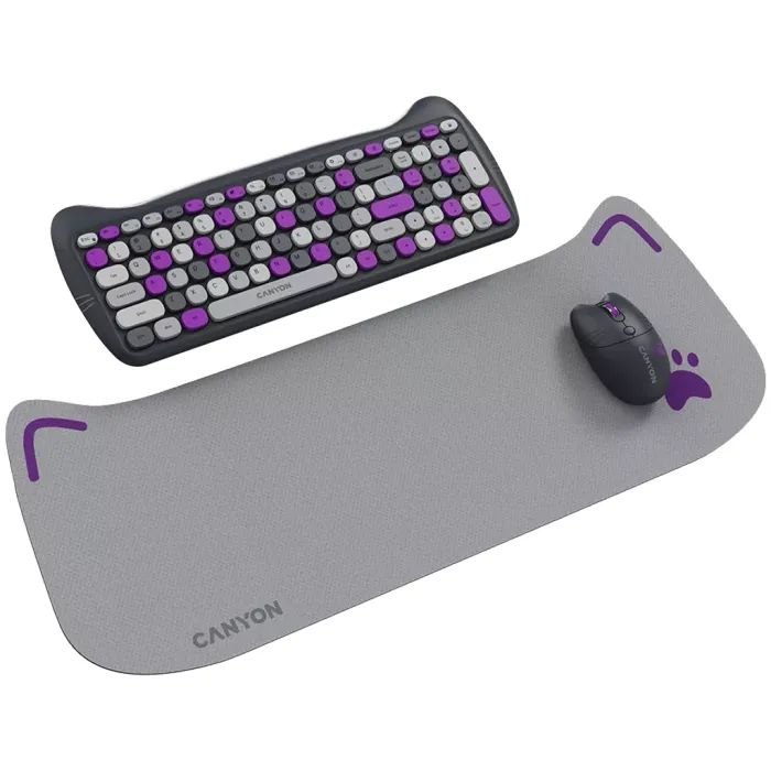 Комплект Canyon HSET-W6 Kitty Edition Wireless UA Violet (CNS-HSETW6VT) изображение 2