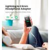 Переходник Lightning to 3.5 mm 0.1m Headphone Jack Adapter Model US212 white Ugreen (30759) изображение 3