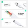 Переходник Lightning to 3.5 mm 0.1m Headphone Jack Adapter Model US212 white Ugreen (30759) изображение 9