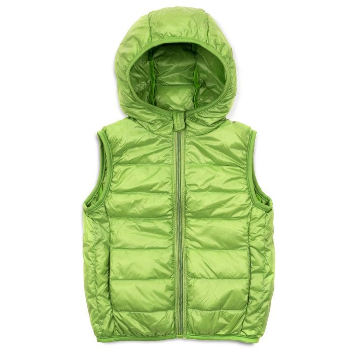 Жилет детский Kurt пуховый с капюшоном (V-HT-580T-140-green)