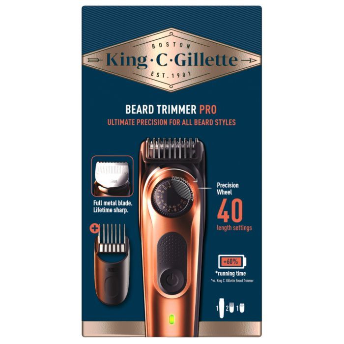Тример Gillette King C. Beard Trimmer Pro Для бороди (8700216659659) зображення 2