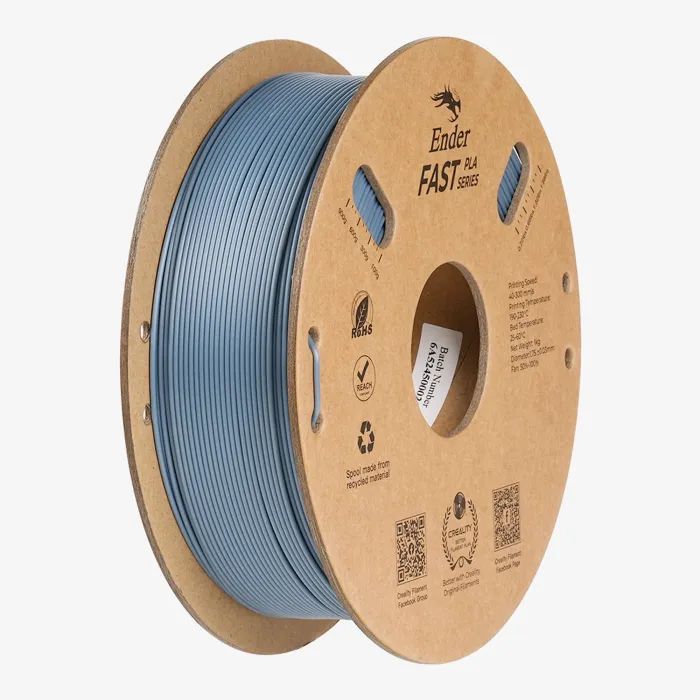 Пластик для 3D-принтера Creality PLA Fast, Ender, 1.75мм, gray light, 1кг (3301010436)