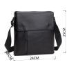 Сумка Vintage Мессенджер кожаная Черная (14576) изображение 4