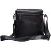 Сумка Vintage Мессенджер кожаная Черная (14576) изображение 6